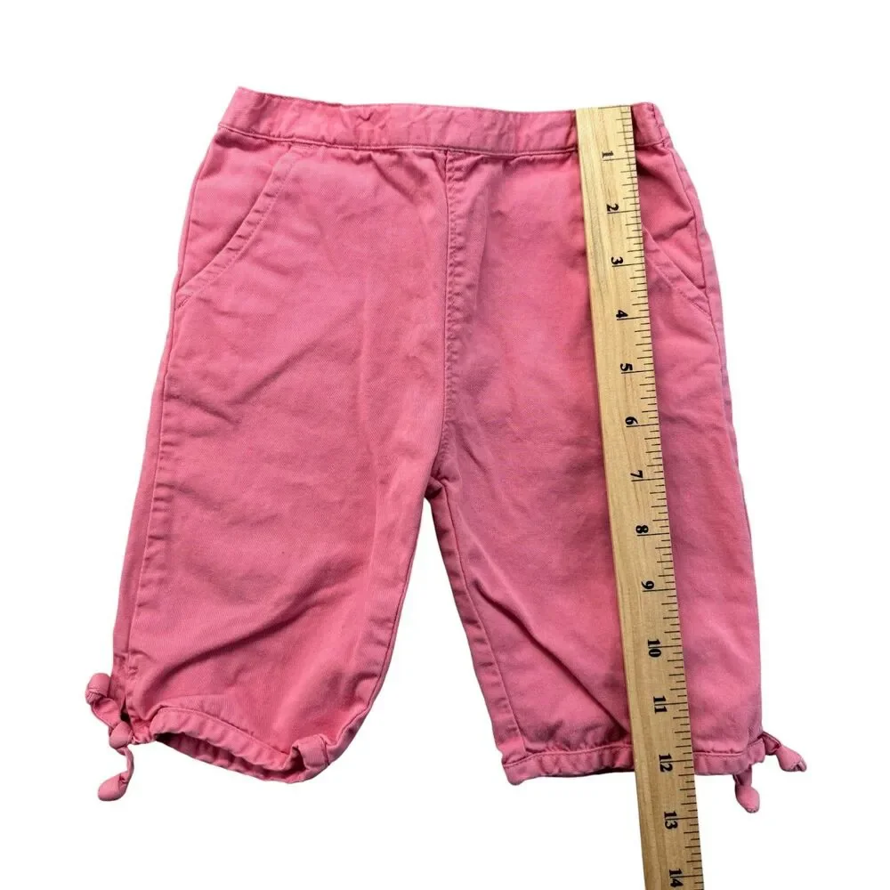 Ralph Lauren Pants Baby Girl Large 12-18 Months Pink Pockets Stretch Cute Cotton